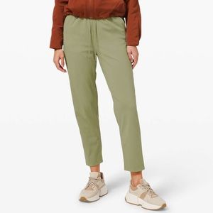 Lululemon Keep Moving Pant 7/8 High Rise Rosemary Green